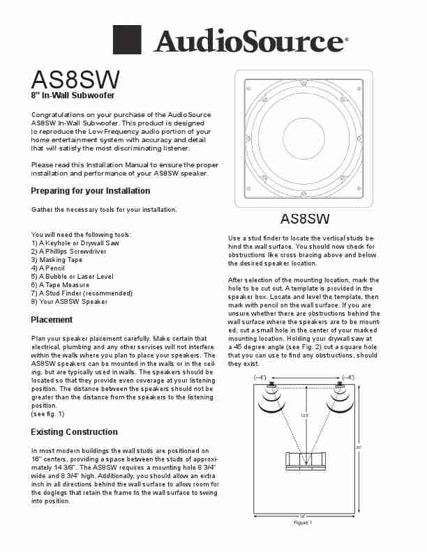 AudioSource Speaker 8 In-Wall Subwoofer-page_pdf